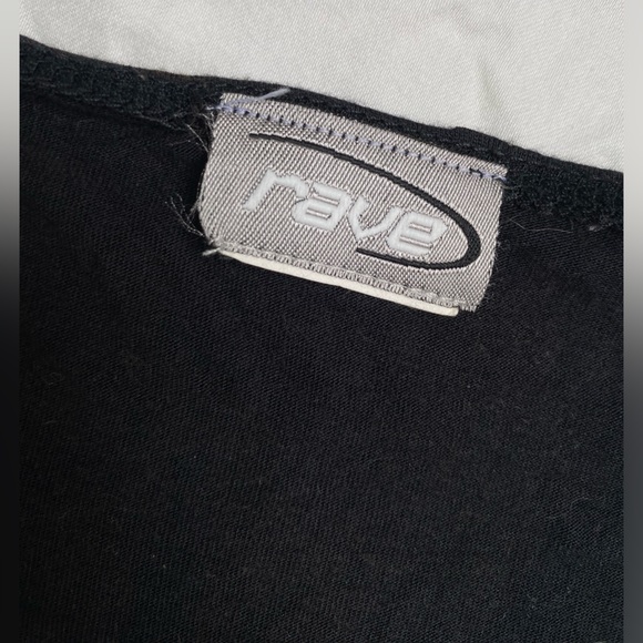 Women’s Rave Y2K charcoal embellished beaded small top with tie back - Picture 5 of 9